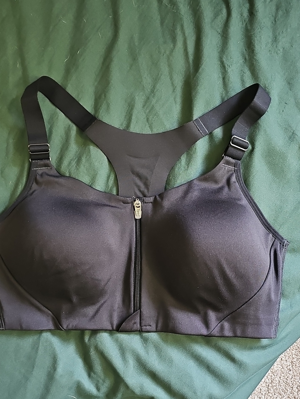 All In Motion Front Zip Sports Bra Size 36C